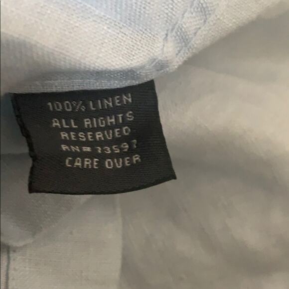 Fiii ITALIAN 100% LINEN SHORT SLEEVE SHIRT‎ SIZE M - Picture 5 of 5